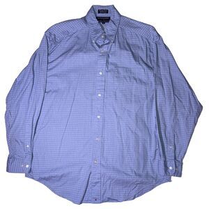 Hathaway Sport Button Up Shirt Men's Medium Long Sleeve Imperial Twill